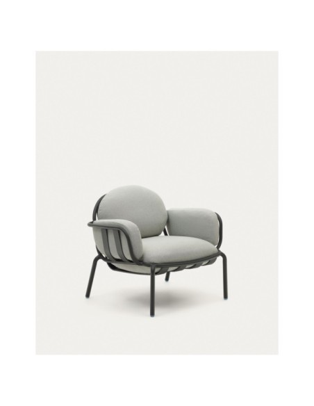 Butaca de exterior Joncols de aluminio con acabado pintado gris - Kave Home