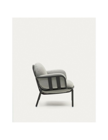 Butaca de exterior Joncols de aluminio con acabado pintado gris - Kave Home