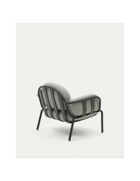 Butaca de exterior Joncols de aluminio con acabado pintado gris - Kave Home