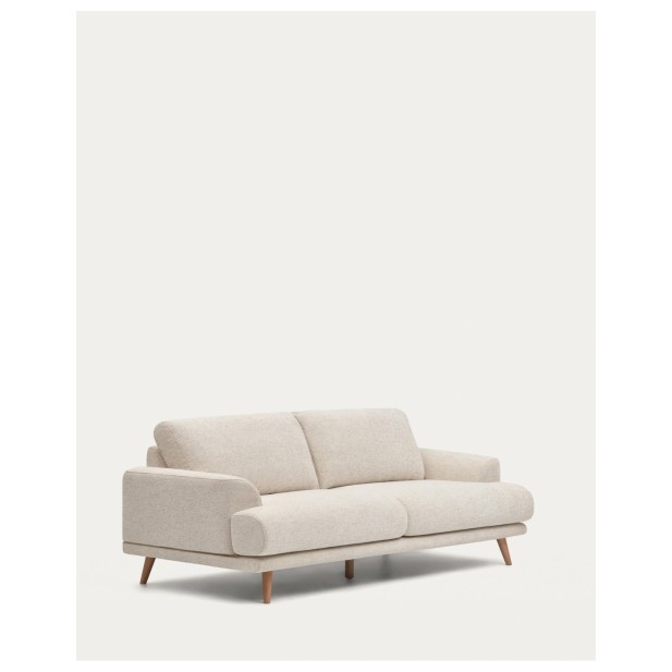 Sofá Karin 2 plazas de chenilla beige...