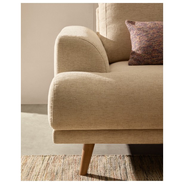 Sofá Karin 2 plazas de chenilla beige...