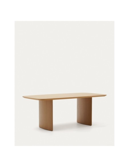 Mesa Litto de chapa de roble 200 x 100 cm - Kave Home