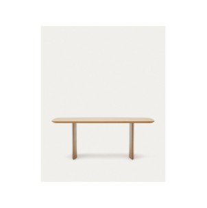 Mesa Litto de chapa de roble 200 x 100 cm - Kave Home 2