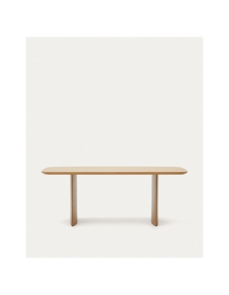 Mesa Litto de chapa de roble 200 x 100 cm - Kave Home