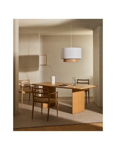 Mesa Litto de chapa de roble 200 x 100 cm - Kave Home