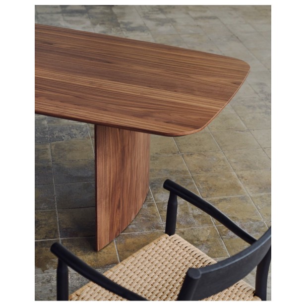 Mesa Litto de chapa de nogal 200 x...