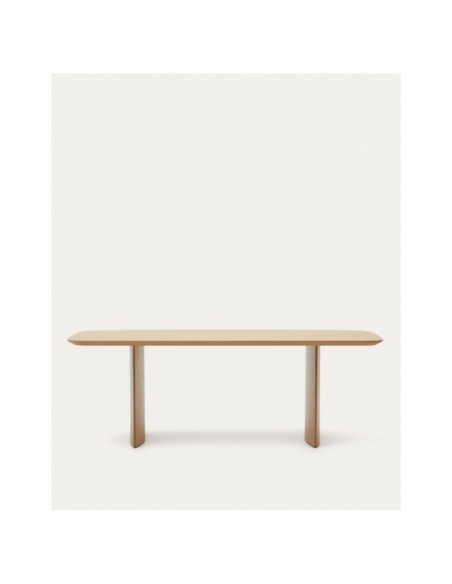 Mesa Litto de chapa de roble 240 x 100 cm - Kave Home