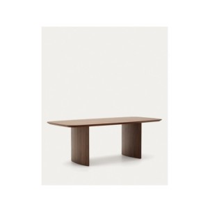 Mesa Litto de chapa de nogal 240 x 100 cm - Kave Home