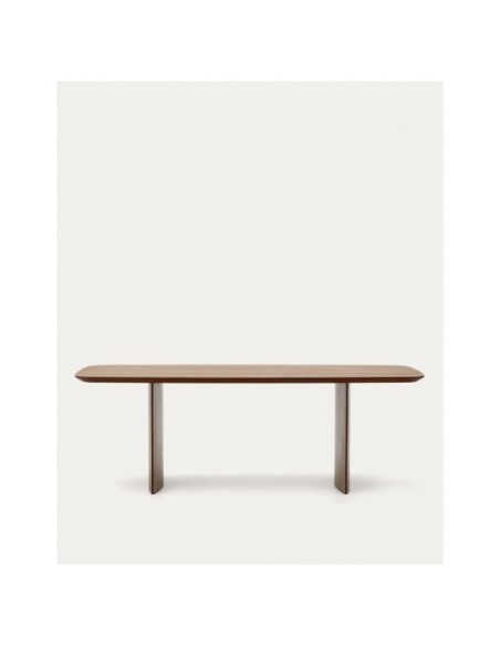 Mesa Litto de chapa de nogal 240 x 100 cm - Kave Home
