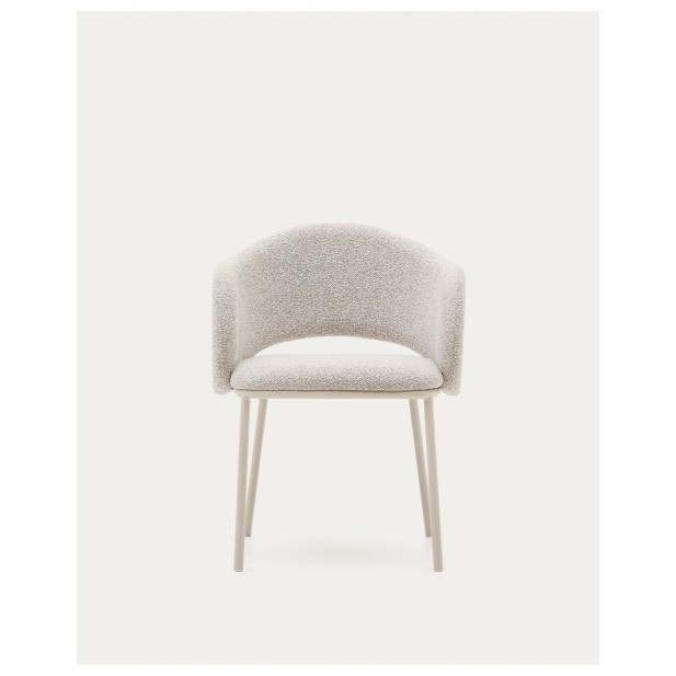 Silla Maina de chenilla gruesa beige...
