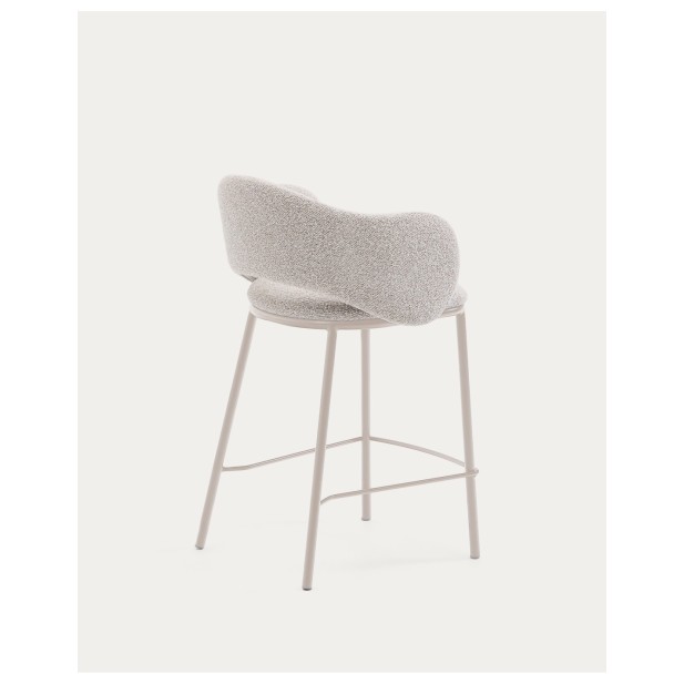 Taburete Maina chenilla gruesa beige...