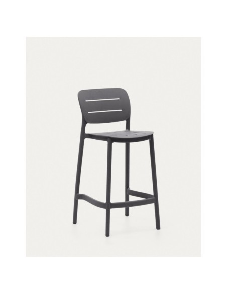Taburete de exterior apilable Morella gris altura 65 cm - Kave Home