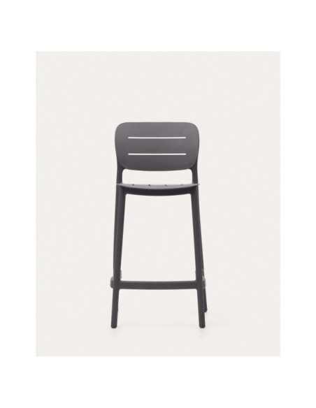 Taburete de exterior apilable Morella gris altura 65 cm - Kave Home