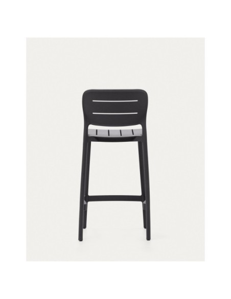 Taburete de exterior apilable Morella gris altura 65 cm - Kave Home