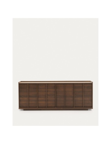 Aparador Onix de chapa de nogal con acabado oscuro 200 x 80 cm FSC Mix Credit - Kave Home