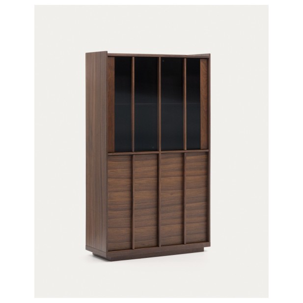 Vitrina Onix madera maciza nogal y...