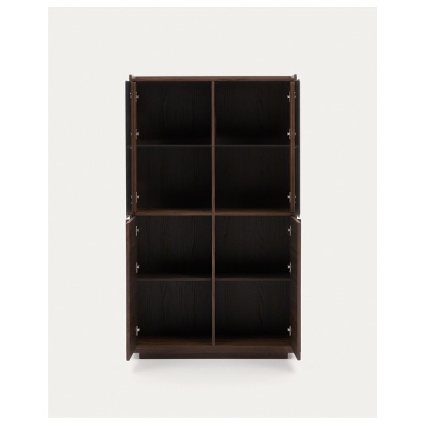 Vitrina Onix madera maciza nogal y...