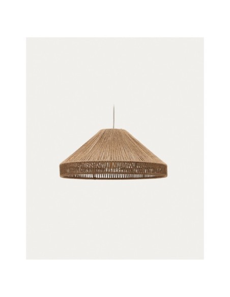 Pantalla para lámpara de techo Pontos de yute con acabado natural Ø 45 cm - Kave Home