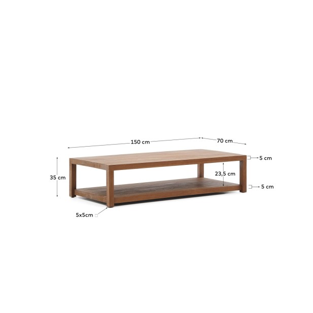 Mesa de centro Sashi de madera maciza...