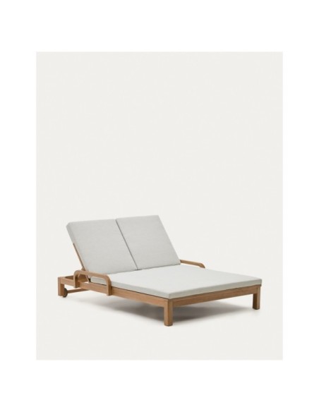 Tumbona doble Sonsaura de madera maciza de eucalipto FSC 100% - Kave Home