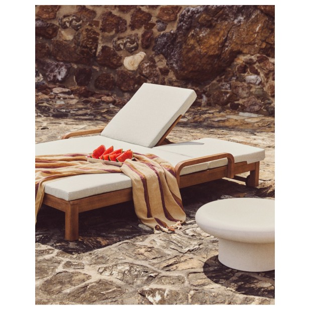 Tumbona doble Sonsaura de madera...