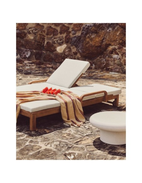 Tumbona doble Sonsaura de madera maciza de eucalipto FSC 100% - Kave Home