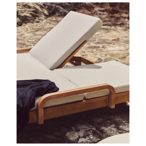 Tumbona doble Sonsaura de madera...