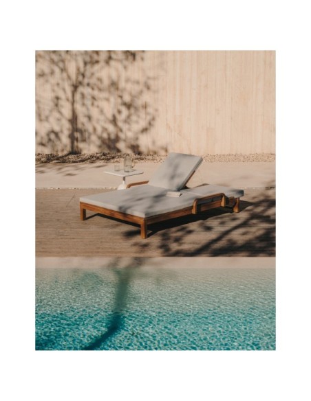 Tumbona doble Sonsaura de madera maciza de eucalipto FSC 100% - Kave Home