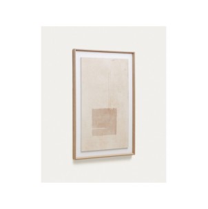 Cuadro Sormina con cuadrado marrón 60 x 90 cm - Kave Home