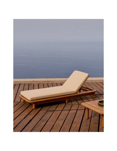 Tumbona Turqueta de madera maciza de teca FSC 100% - Kave Home