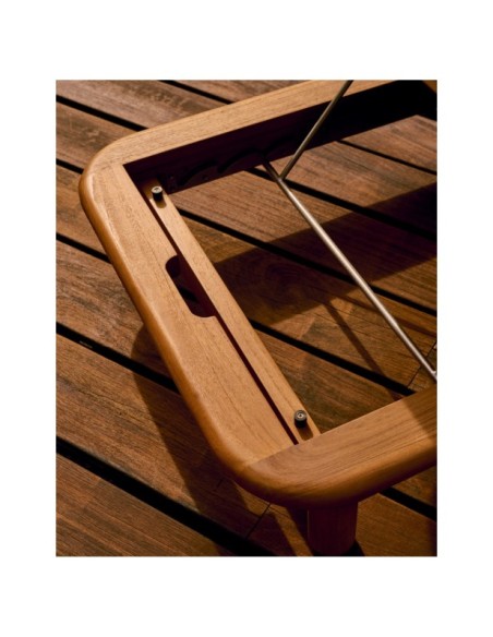 Tumbona Turqueta de madera maciza de teca FSC 100% - Kave Home