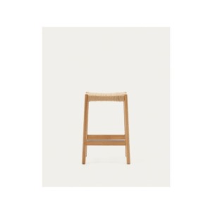 Taburete Yalia de madera maciza de roble con acabado... 2