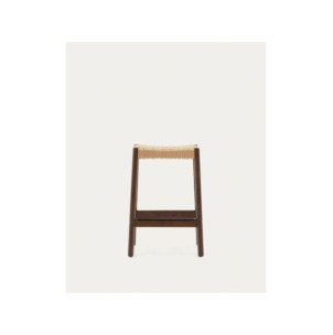 Taburete Yalia de madera maciza de roble con acabado... 2