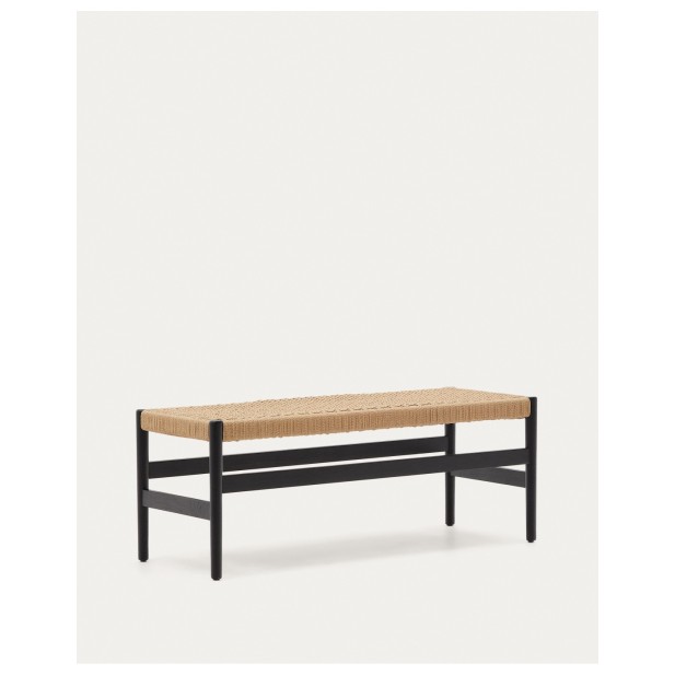 Banco Zaide de madera maciza de roble...