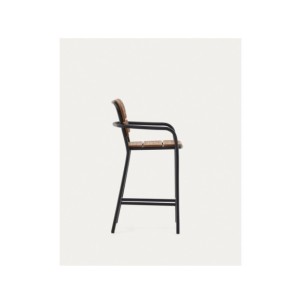 Taburete Algueret madera maciza eucalipto acabado natural... 2