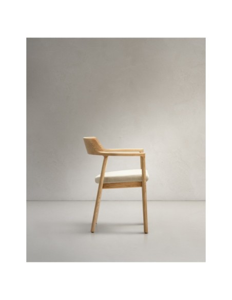 Silla desenfundable Alocs de madera maciza de roble con acabado natural FSC Mix Credit - Kave Home