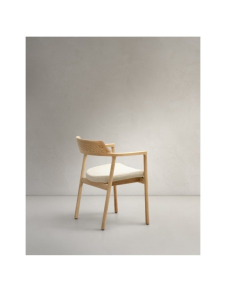 Silla desenfundable Alocs de madera maciza de roble con acabado natural FSC Mix Credit - Kave Home