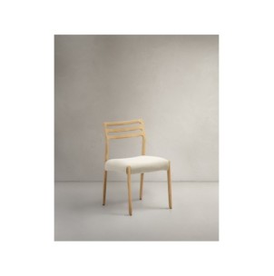 Silla desenfundable Cudia de madera maciza de roble con...