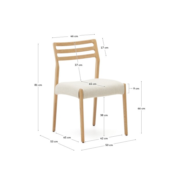 Silla desenfundable Cudia de madera...
