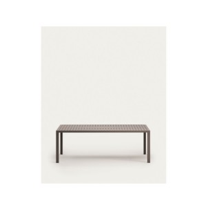 Mesa de exterior Culip de aluminio con acabado marrón 220...