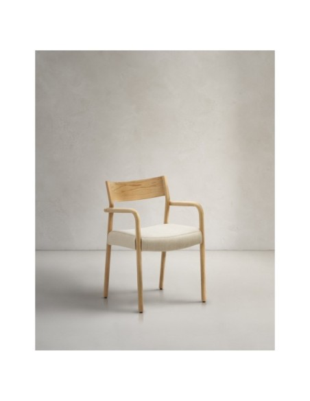 Silla desenfundable Falconera de madera maciza de roble con acabado natural FSC Mix Credit - Kave Home