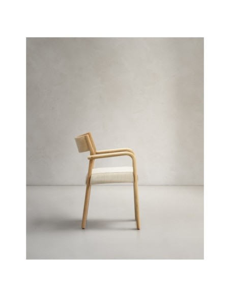 Silla desenfundable Falconera de madera maciza de roble con acabado natural FSC Mix Credit - Kave Home