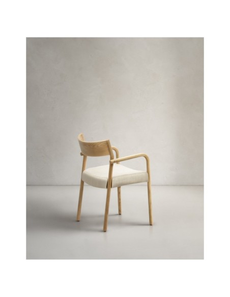 Silla desenfundable Falconera de madera maciza de roble con acabado natural FSC Mix Credit - Kave Home