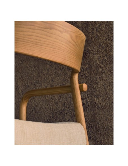 Silla desenfundable Falconera de madera maciza de roble con acabado natural FSC Mix Credit - Kave Home