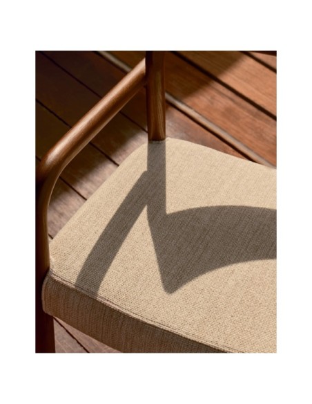 Silla desenfundable Falconera de madera maciza de roble con acabado nogal FSC Mix Credit - Kave Home