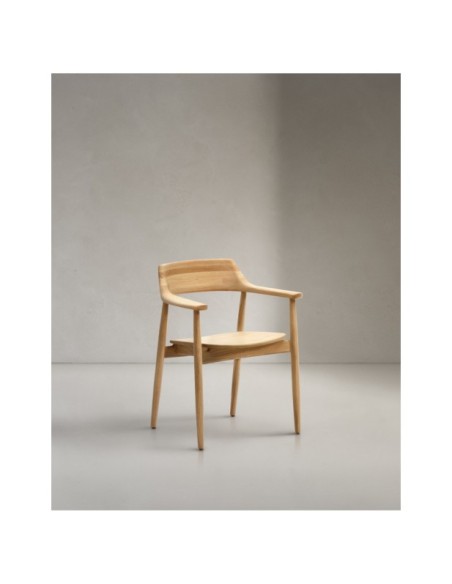 Silla Fondes de madera maciza de roble con acabado natural FSC Mix Credit - Kave Home