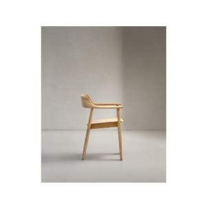 Silla Fondes de madera maciza de roble con acabado... 2