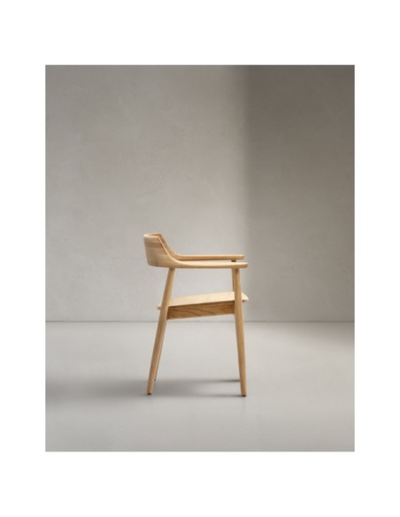Silla Fondes de madera maciza de roble con acabado natural FSC Mix Credit - Kave Home