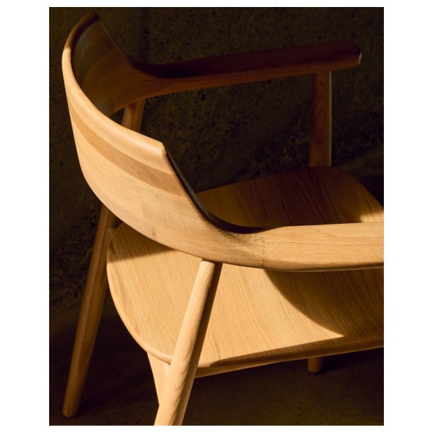 Silla Fondes de madera maciza de...