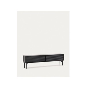 Mueble TV Lenon 2 puertas de madera maciza y chapa de... 2